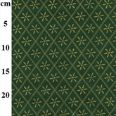 John Louden Christmas Cotton Fabric Snowflake/Paisley
